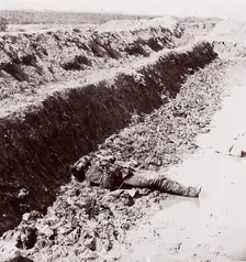 Dead Confederates, Fort Mahone, 1864. Creator: Thomas C. Roche