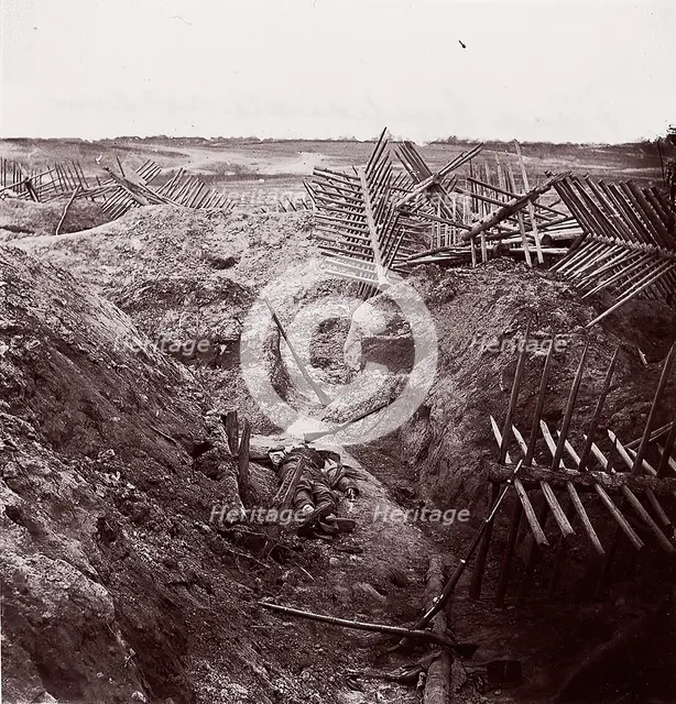 Dead Confederates, Fort Mahone, 1864. Creator: Thomas C. Roche.