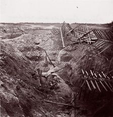 Dead Confederates, Fort Mahone, 1864. Creator: Thomas C. Roche
