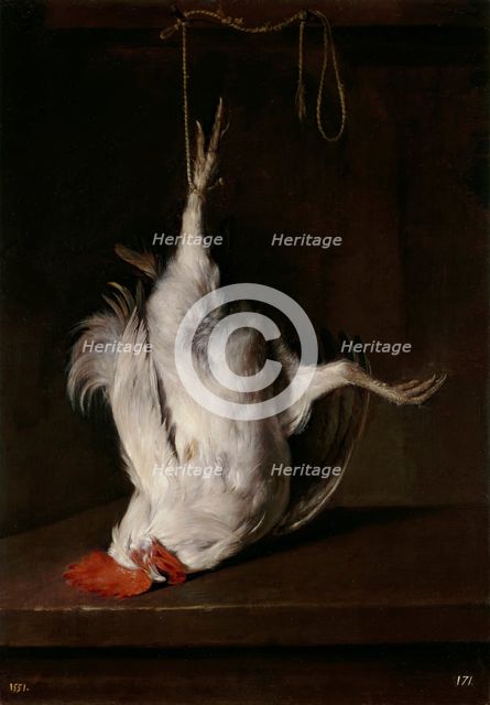 Dead Cockerel, 1659-1660. Creator: Gabriel Metsu.