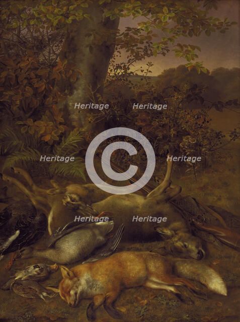 Dead game, 1846. Creator: Johan Laurentz Jensen.