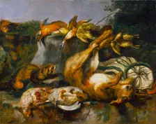 Dead Game and Weasels, c1642. Creator: Jan Fyt
