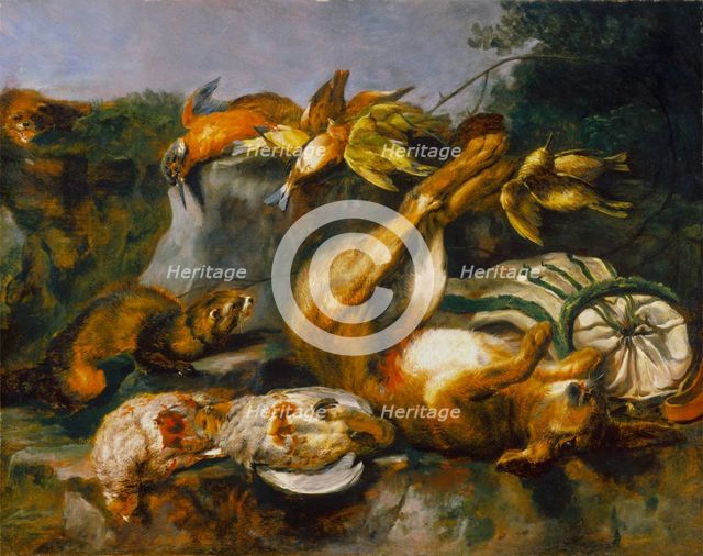 Dead Game and Weasels, c1642. Creator: Jan Fyt.