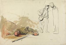Dead German Soldier, c. 1914/1919. Creator: Jean Louis Forain