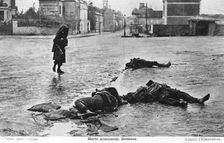 Dead German soldiers, Soissons, France, 1914