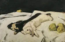 Dead hares, 1925. Creator: Albin Egger-Lienz