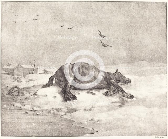 Dead Horse, 1823. Creator: Theodore Gericault.