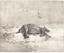 Dead Horse, 1823. Creator: Theodore Gericault