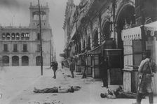Dead in streets, Mexico City, between c1910 and c1915. Creator: Bain News Service