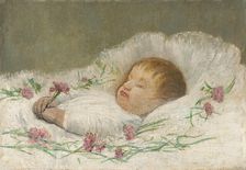 Dead Nephew's Head. Dead Nephew Ladislav Stefan Eduard Filip Czóbel, around 1890. Creator: Ladislav Mednyanszky