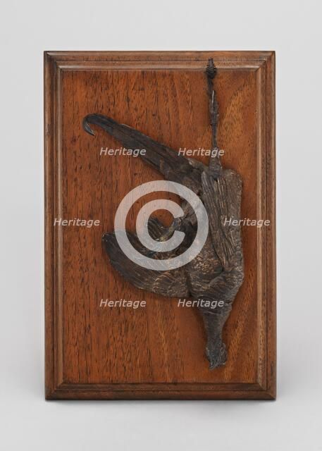 Dead Pheasant Mounted on a Board, model 1846, cast by 1929. Creator: Pierre-Jules Mene.