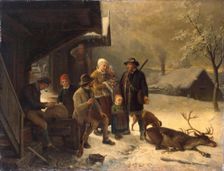 Dead Stag, 1878. Creator: Bengt Nordenberg