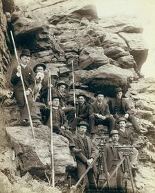 Deadwood Central RR Engineer Corps, 1888. Creator: John C. H. Grabill