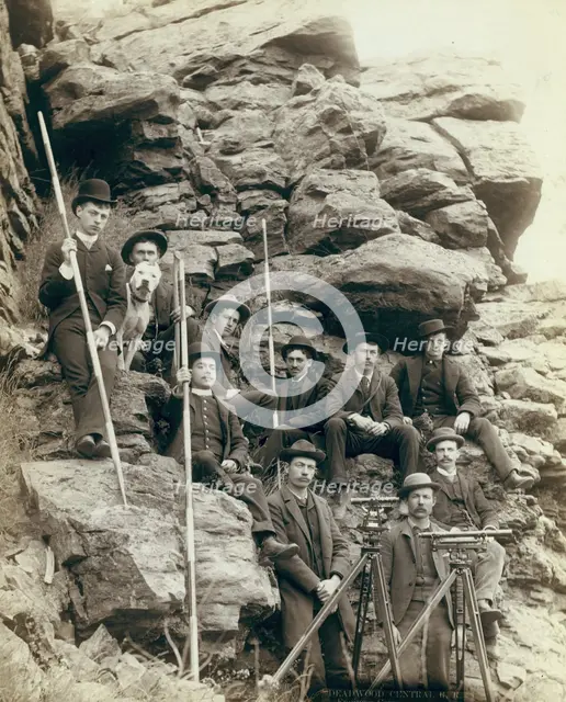 Deadwood Central RR Engineer Corps, 1888. Creator: John C. H. Grabill.