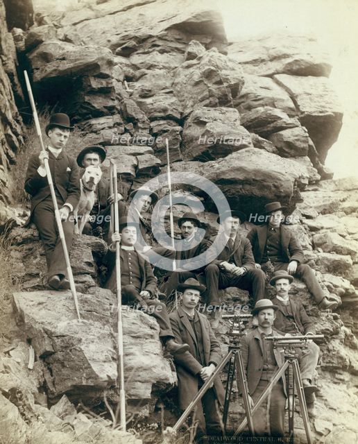 Deadwood Central RR Engineer Corps, 1888. Creator: John C. H. Grabill.