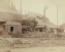Deadwood and Delaware Smelter at Deadwood, SDak, 1890. Creator: John C. H. Grabill