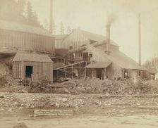 Deadwood and Delaware Smelter at Deadwood, SDak, 1890. Creator: John C. H. Grabill
