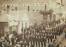 Deadwood Grand Lodge IOOF of Dakotas Street Parade, May 21, 1890, 1890. Creator: John C. H. Grabill