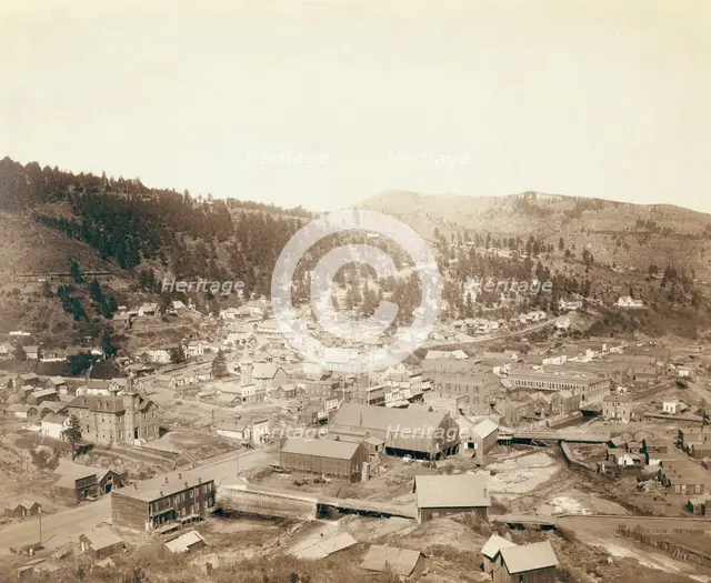 Deadwood, [SD] from McGovern Hill, 1888. Creator: John C. H. Grabill.
