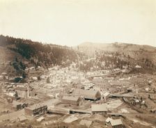 Deadwood, [SD] from McGovern Hill, 1888. Creator: John C. H. Grabill