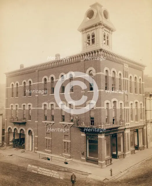 Deadwood's pride The elegant City Hall, 1890. Creator: John C. H. Grabill.