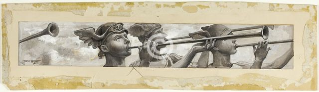 Deafening the Swallows' Twitter, Came a Thrill of Trumpets, 1885. Creator: Will H. Low.