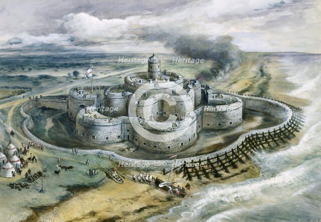 Deal Castle, 1540, (c1960s). Artist: Alan Ernest Sorrell.