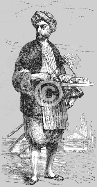 'Dealer in Sweetmeats; Industrious Classes in Constantinople', 1854. Creator: Unknown.