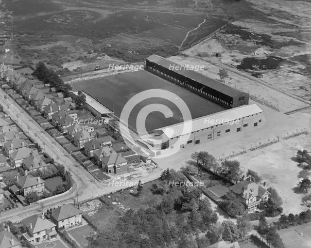 Dean Court football ground, Bournemouth, Dorset, 1937. Artist: Aeropictorial Ltd.