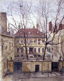 Dean's Court, Carter Lane, 1881. Artist: John Crowther