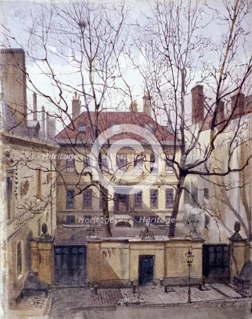 Dean's Court, Carter Lane, 1881. Artist: John Crowther
