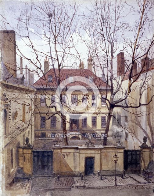 Dean's Court, Carter Lane, 1881. Artist: John Crowther