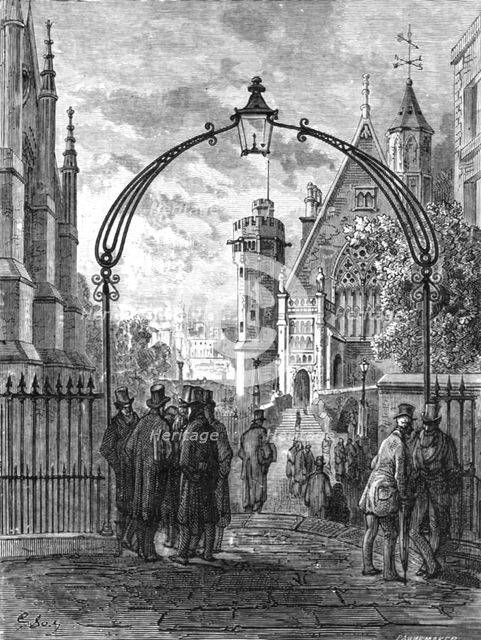 'Dean's Yard, Westminster', 1872.  Creator: Gustave Doré.