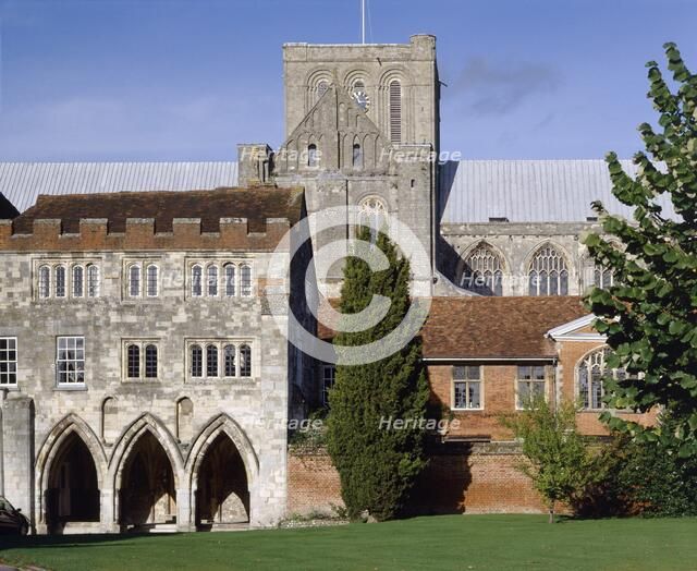 Deanery and Cathedral, Winchester, Hampshire, 2006. Creator: John Critchley.