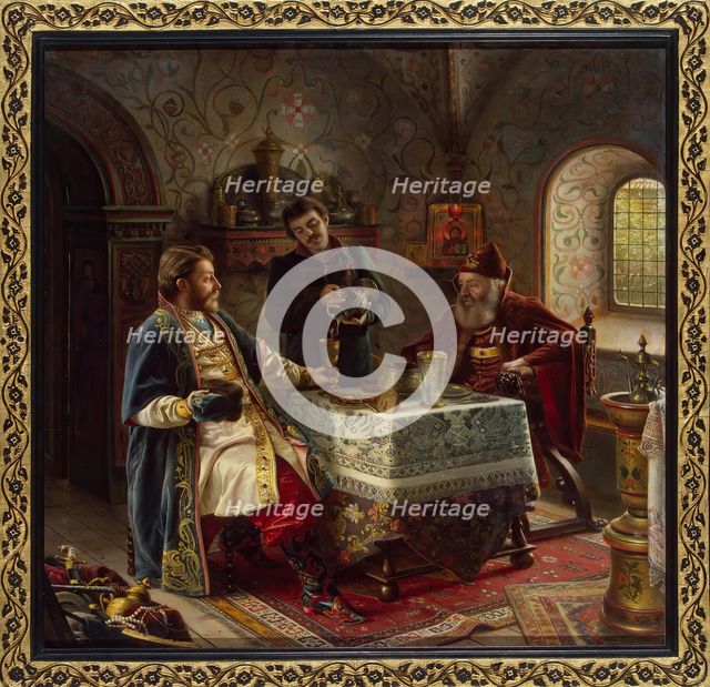 Dear Guest from Afar, 1888. Creator: Oskar Freiwirth-Lutzow.