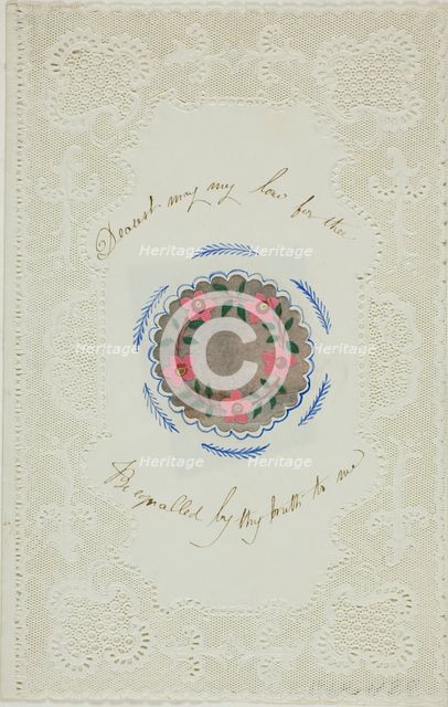 Dearest, May My Love for Thee be Equaled by Thy Truth to Me (valentine), n.d. Creator: George Kershaw.