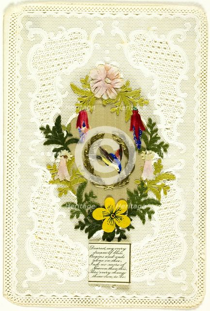 Dearest, My Every Dream of Bliss (valentine), c. 1840. Creator: Unknown.