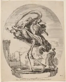 Death Carrying a Woman, probably 1648. Creator: Stefano della Bella