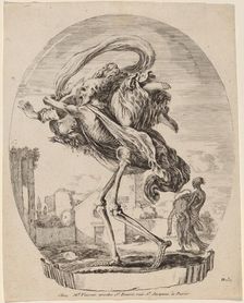 Death Carrying a Woman, probably 1648. Creator: Stefano della Bella