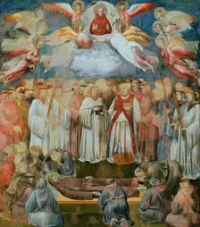 Death and Ascension of Saint Francis (from Legend of Saint Francis), 1295-1300. Creator: Giotto di Bondone (1266-1377)