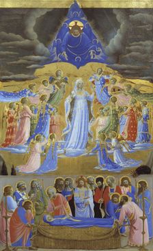 Death and Assumption of the Virgin, ca 1432. Artist: Angelico, Fra Giovanni, da Fiesole (ca. 1400-1455)