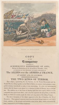 Death and Bonaparte, The Two Kings of Terror, January 1, 1814., January 1, 1814. Creator: Thomas Rowlandson