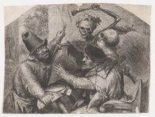Death and Card Players, 1620-74. Creator: Jan Lievens