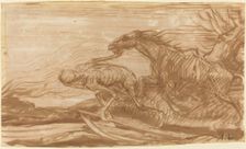 Death and Its Horse. Creator: Alphonse Legros