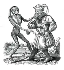 Death and the Jew an episode from the Dance of Death, 1441, (1870)
