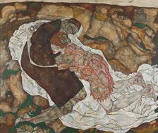 Death and the Maiden, 1915. Creator: Egon Schiele