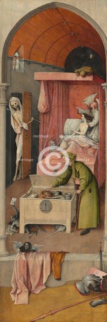 Death and the Miser, c. 1485/1490. Creator: Hieronymus Bosch.