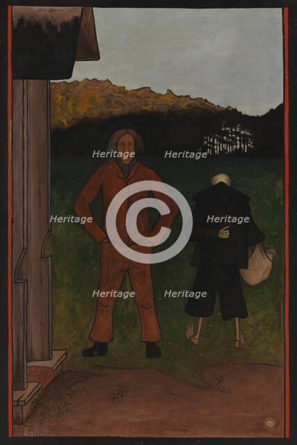 Death and the Peasant, 1896. Creator: Hugo Simberg.