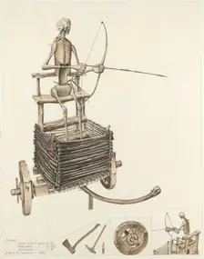 Death Angel and Cart, 1937. Creator: Eldora P. Lorenzini