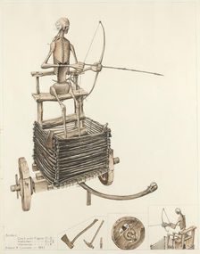 Death Angel and Cart, 1937. Creator: Eldora P. Lorenzini